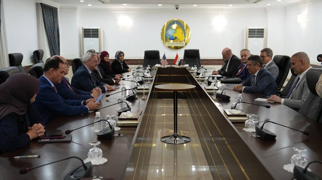 مراسم تسليم موقع الدعم الدبلوماسي في مطار بغداد الدولي
