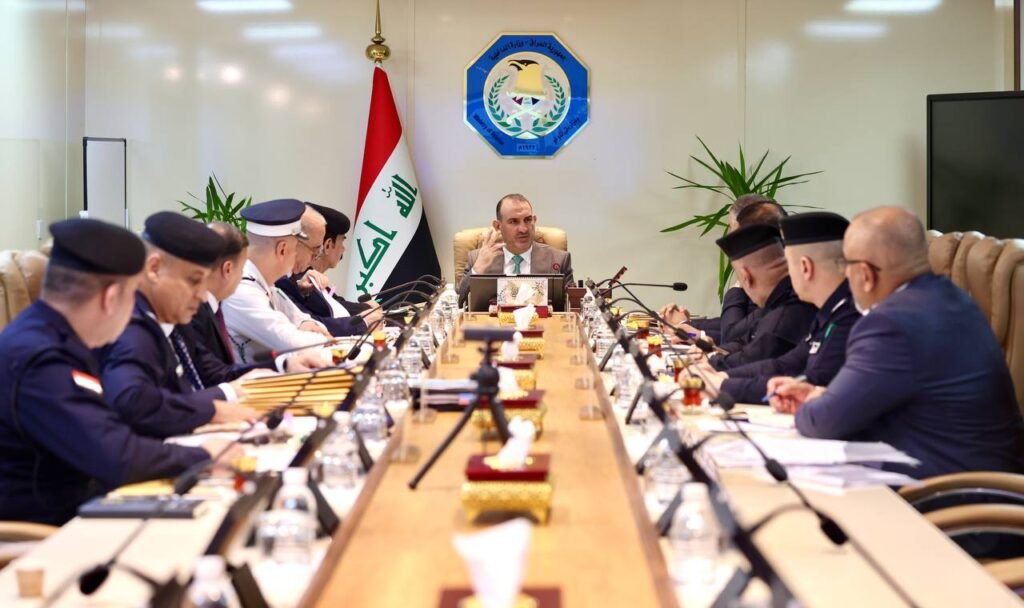 وزير الداخلية ياسر المالكي خلال الاجتماع الثالث لصندوق تنمية ودعم قوى الأمن الداخلي لعام 2026