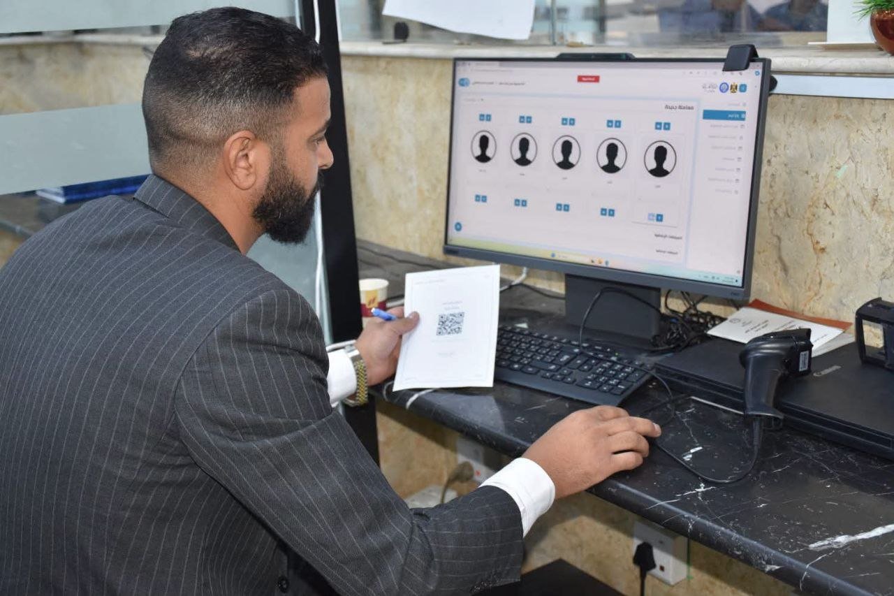 جانب من إطلاق نظام الأتمتة في دائرة الكاتب العدل بقضاء المحمودية