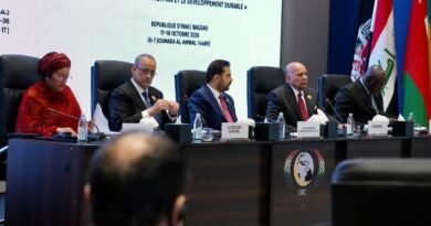 وزير الخارجية العراقي فؤاد حسين خلال افتتاح الدورة الـ52 لمجلس وزراء خارجية منظمة التعاون الإسلامي في بغداد